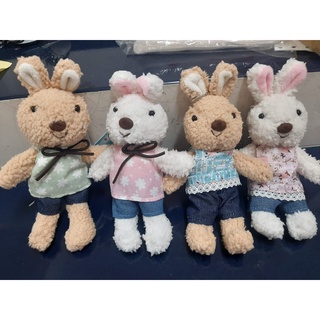 砂糖兔 砂糖娃娃 砂糖玩偶 歡樂兔 法國兔娃娃 鑰匙圈 兔子娃娃 法國兔 砂糖兔吊飾 娃娃機 兔子小吊飾 贈品