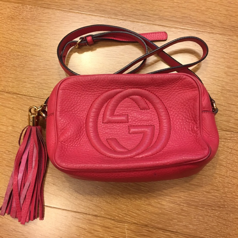 Gucci 桃紅色小包二手