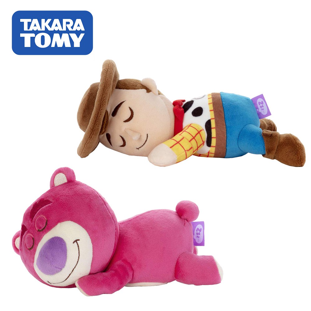 含稅 玩具總動員 睡覺好朋友 絨毛玩偶 娃娃 胡迪 熊抱哥 迪士尼 皮克斯 TAKARA TOMY 日本正版