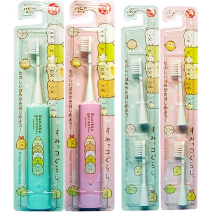 【妮可醬愛日貨】日本製 Minimum Hapica 角落生物 兒童電動牙刷 替換刷頭 阿卡將-3歲以上適用 子供用