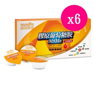 臺鹽生技膠原軟骨素葡萄糖胺MSM飲-16入/盒)*6盒
