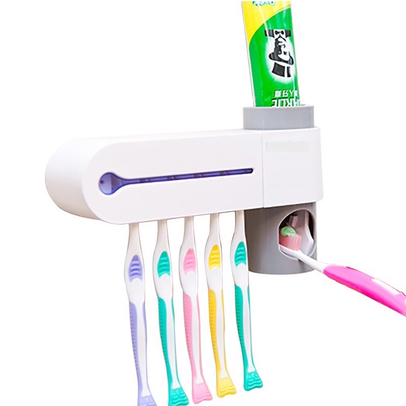【變賣家產】牙刷架 牙刷 自動 擠牙膏 紫外線燈 消毒 紫消燈 殺菌 滅菌