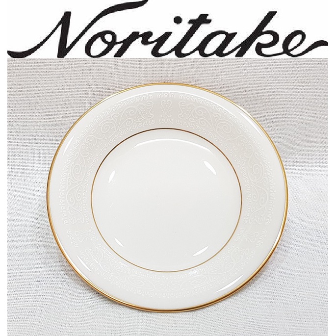 日本三大名瓷 Noritake 則武精瓷 高價款 雲紋浮雕 描金 圓碗 深圓盤 擺件 收藏品
