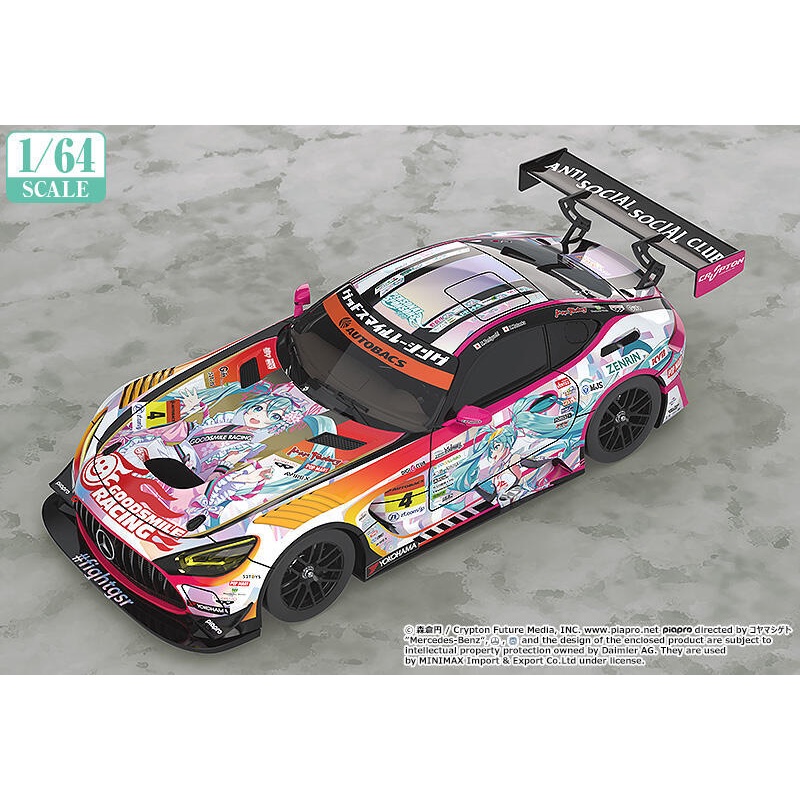 🔥最後一台現貨🔥【詠揚模型玩具店】GSC 賽車初音 初音未來 AMG 2021 SUPER GT 第3戰 1/64