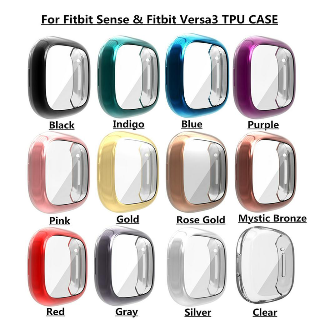 Fitbit Versa3 電鍍 TPU 全包保護套 Fitbit Sense 保護套