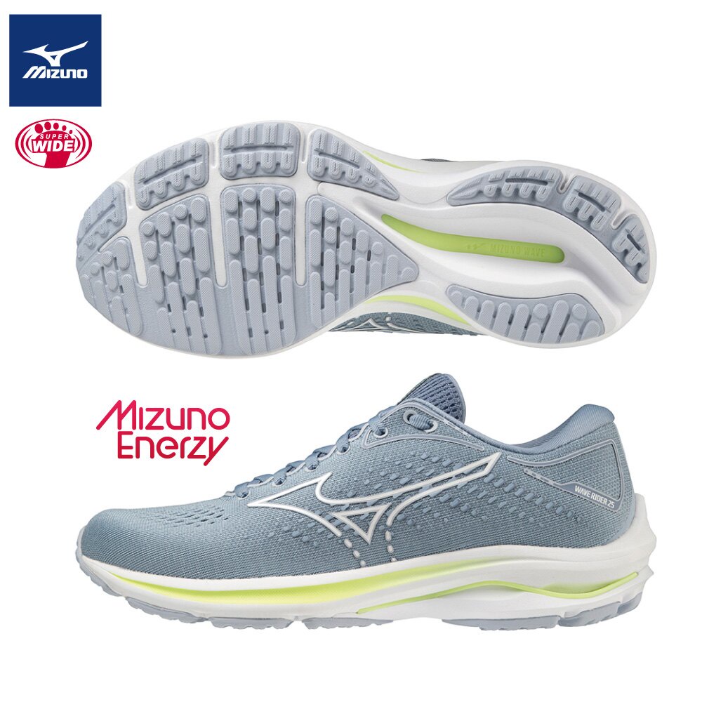 MIZUNO WAVE RIDER 25 超寬楦女款慢跑鞋 J1GD210602【S.E運動】