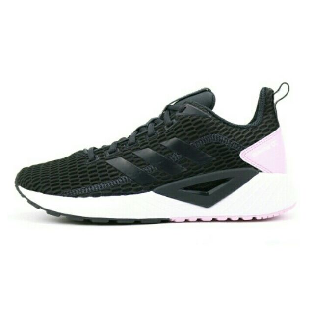 (全新)ADIDAS QUESTAR CC W 女慢跑鞋 DB1306 黑粉配色 24.5