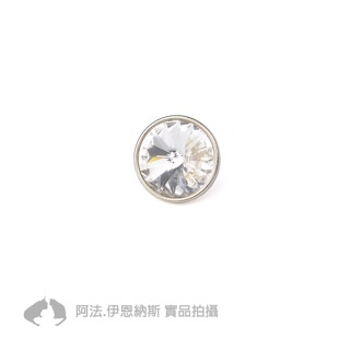 QWQ 衛星石圓面水晶 白色 經典超值扣飾-阿法.伊恩納斯 havaianas 多數品牌夾腳拖可用