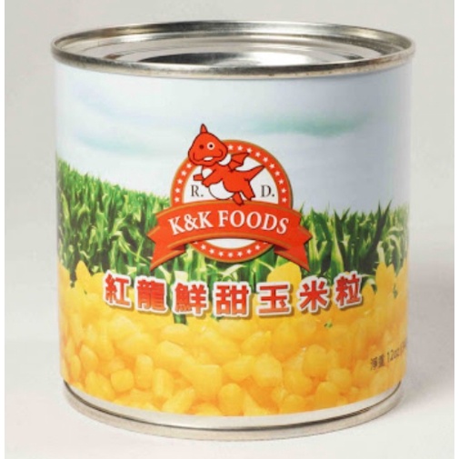 (非易開罐) 紅龍鮮甜玉米粒 340G/罐 (非易開罐)