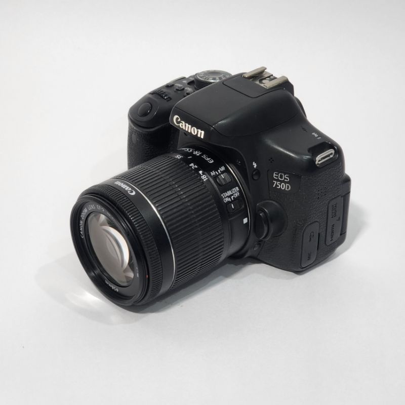【二手】Canon 750D單眼相機組及50mm f1.8與55-250鏡頭