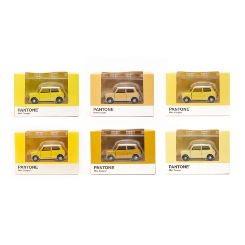 現貨 老周微影 Tiny 大特價 Mini Cooper Pantone Set Yellow黃色 6台合售 老咪模型車