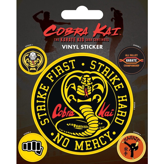 【眼鏡蛇道館】Cobra Kai (標誌)  進口貼紙組/裝飾小物