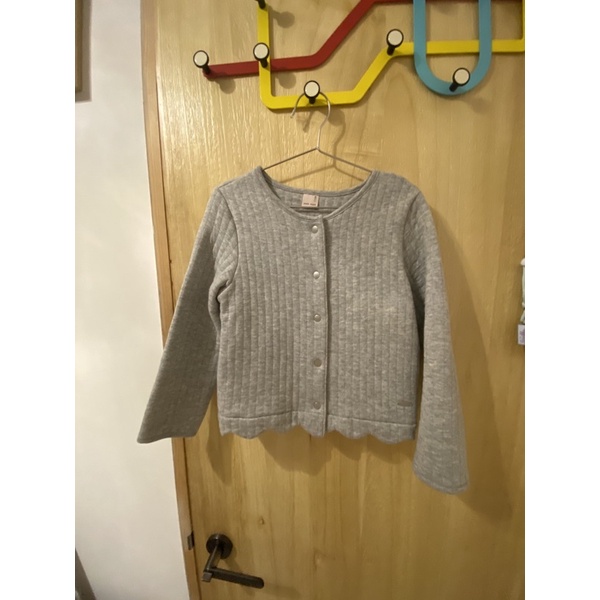 日系兒童品牌服飾 petit main 灰色小外套