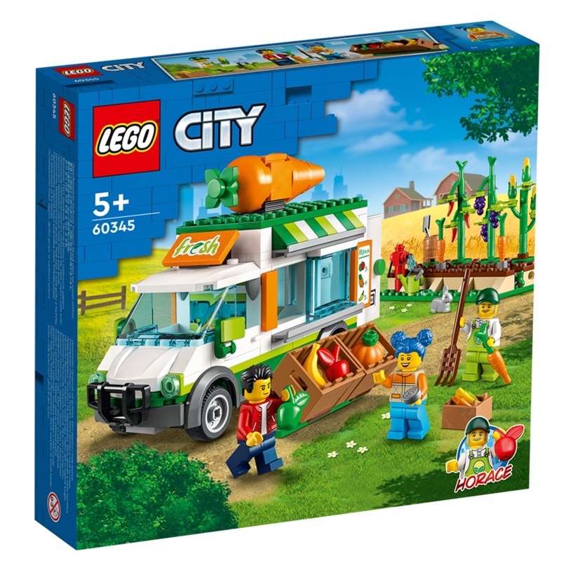 Home&amp;brick LEGO 60345 農夫市集箱型車 City