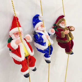 鼎威/爬繩音樂聖誕老公公 聖誕紅 爬梯爬繩 耶誕老人 兒童玩具 耶誕樹裝飾 公仔 玩偶 禮物 交換禮物