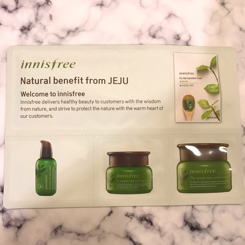 ［✨全新現貨］   innisfree 綠茶籽系列體驗組 面膜 眼霜 保濕霜 保濕精華