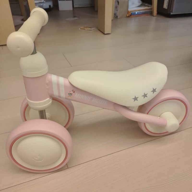 日本IDES D-bike mini 迪士尼寶寶滑步車/平衡車-Disney米妮粉 1歲以上適用