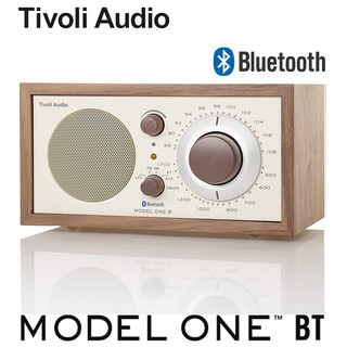 蝦幣十倍送【Tivoli Audio】Model One BT AM/FM 藍芽桌上型收音機(胡桃木)(白色)