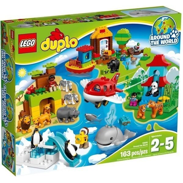 限宅配【積木樂園】樂高 LEGO 10805 DUPLO 得寶系列 環遊世界