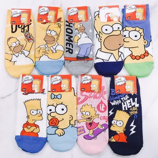 韓國襪子 辛普森家庭 女生短襪 隱形襪 正版 花枝 卡筒襪