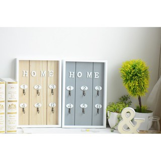 現貨 Aymhouse生活雜貨 淺木色 粉紅色 藍色 HOME 原木 鑰匙櫃 壁掛鑰匙櫃 KEY 鑰匙收納盒 鑰匙收納箱