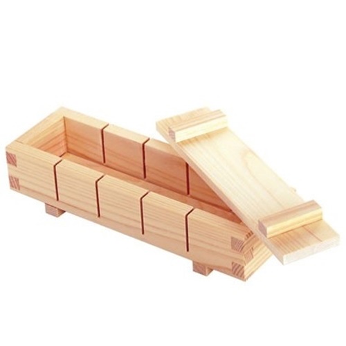 木創 無塗裝原木壓壽司模具 小 (五切) 20.5x7xH3.5cm [偶拾小巷] 日本製