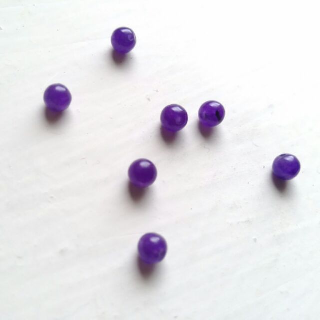 紫玉髓 圓珠 天然石/半寶石 1入