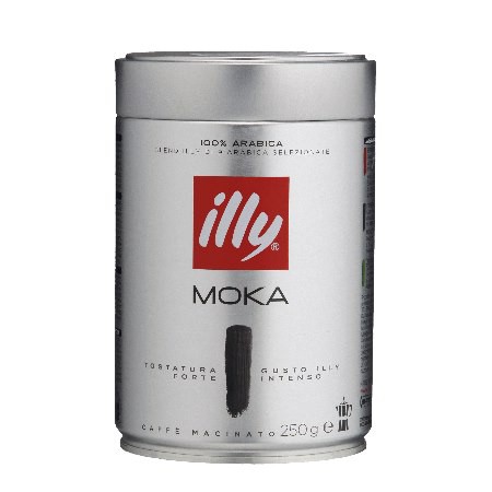 義大利【illy】illy Moka 摩卡壺專用研磨咖啡粉 Moka摩卡咖啡粉(250g)