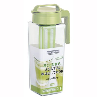 日本岩崎耐熱冷/熱水壺2.1L(附濾網) 可拆式濾茶器冷水壺