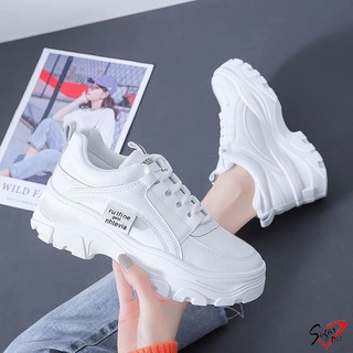 青春仙女系列❤百搭厚底增高老爹鞋【臺灣現貨快出】韓版 厚底鞋 增高鞋 綁帶運動鞋 休閒鞋 INS抖音 百搭顯瘦 723