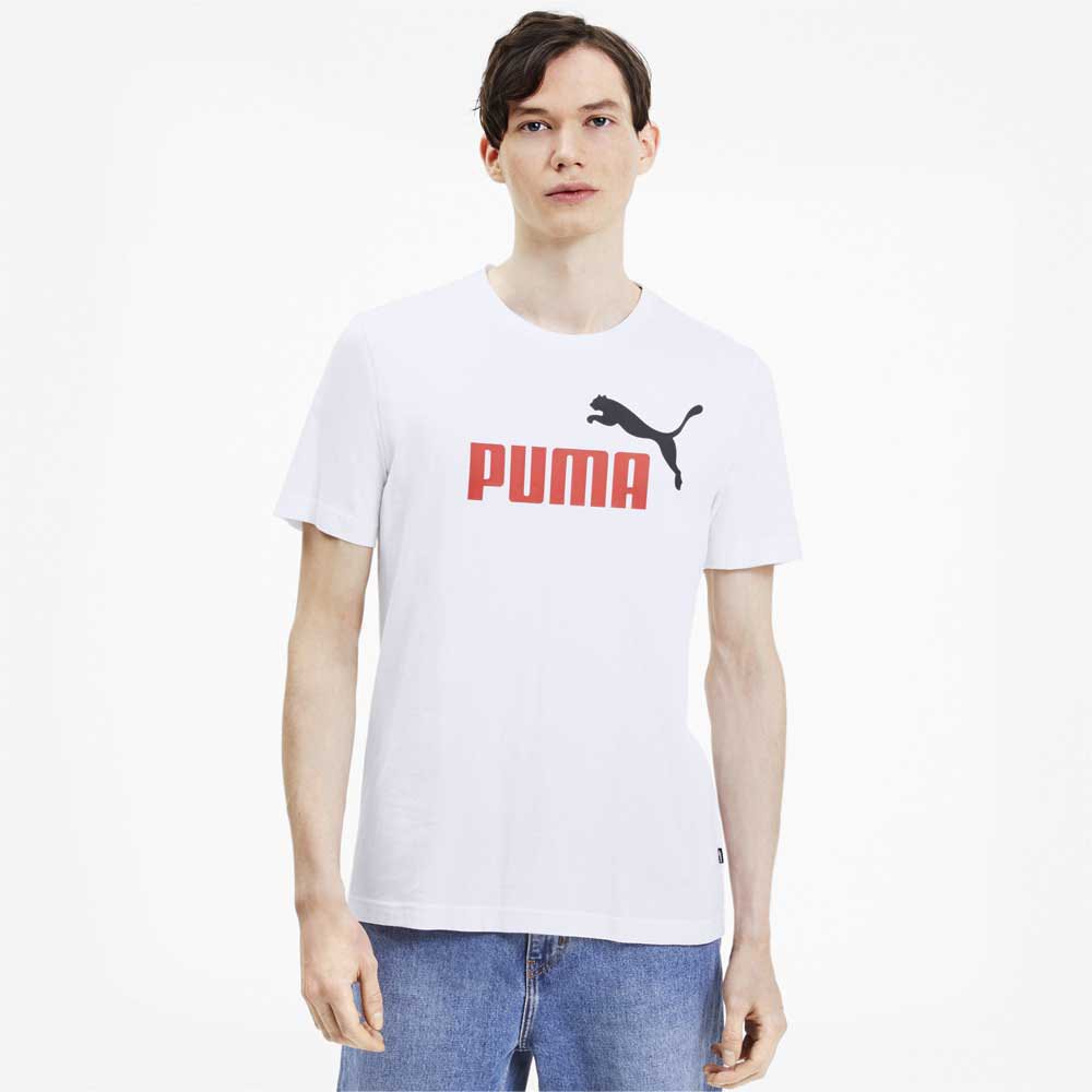 Puma Essential  基本款 Logo 短TEE 白【 Watch On-line Store】