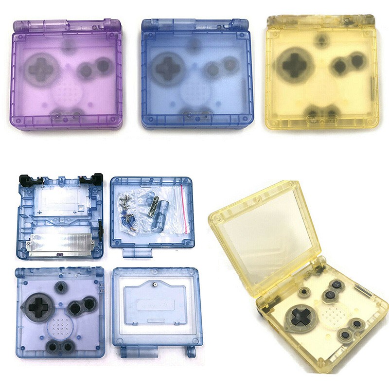 任天堂gba Sp透色機殼sp磨砂外殼帶按鍵gba Sp Advance控制台維修配件 蝦皮購物