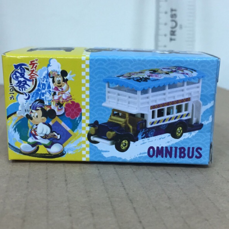 現貨 出清價 日版 東京 迪士尼 樂園 夏祭 限定  Tomica 雙層巴士 2016 多美小車 合金 OMNIBUS