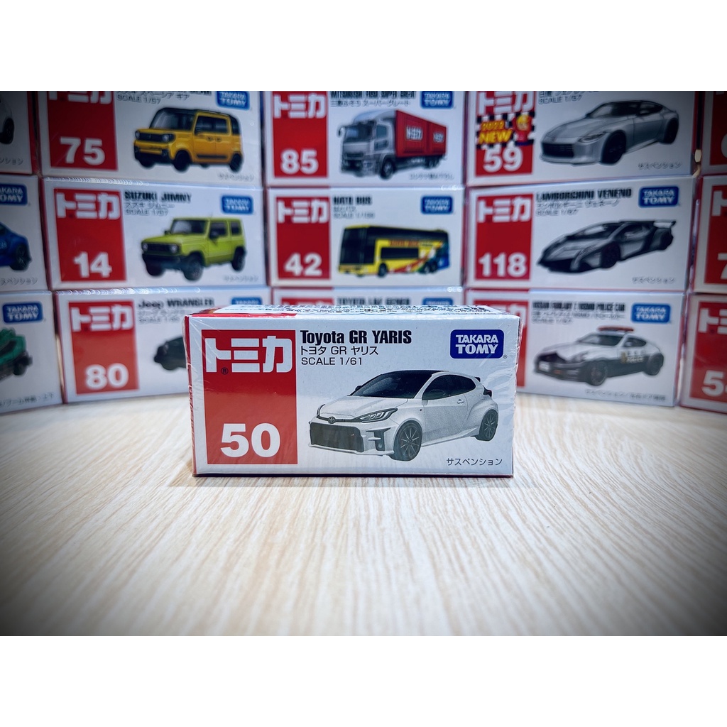 ＊秘密積地＊TOMICA NO.50 豐田 TOYOTA GR YARIS  買就送 塑膠「保護盒」多美 小汽車