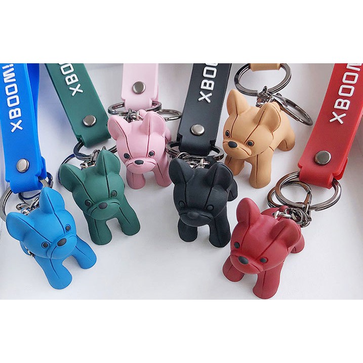 創意狗狗鑰匙圈 高質感法鬥鑰匙圈 鑰匙扣 吊飾 包包掛件