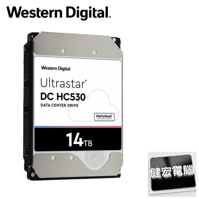 Western Digital 【Ultrastar DC HC530】14TB 3.5吋企業級硬碟(WUH721414