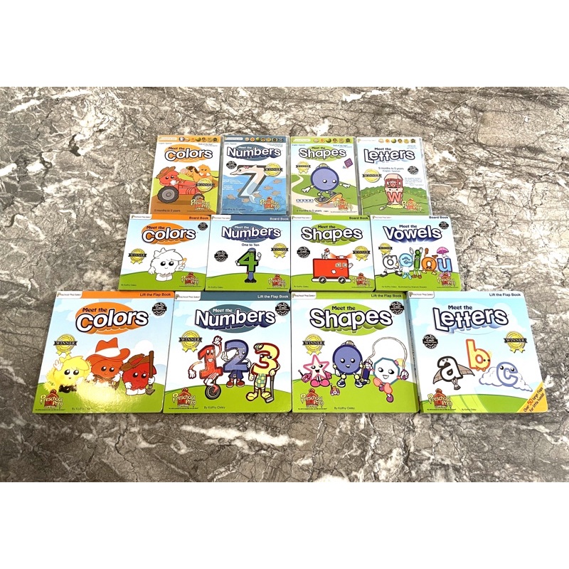 Preschool Prep 4片DVD+4本翻翻書+4本硬頁書