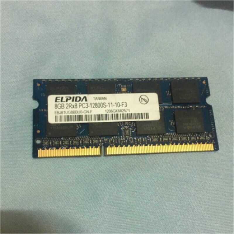 筆電 DDR3 1600 8g 1.5v正常電壓 正常使用換下 二手
