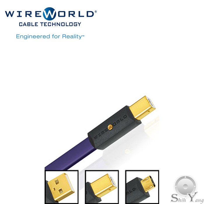 Wireworld 美國 Ultraviolet 8 USB 2.0 數位訊號線 A to B 1米 公司貨