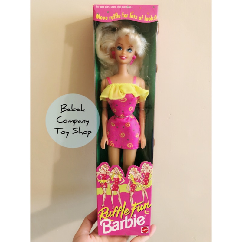 Mattel 1994年 Ruffle Fun Barbie 絕版 古董 芭比娃娃 全新未拆 盒裝 老芭比