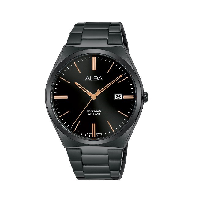 ALBA 雅柏 對錶系列  男款 水晶鏡面 石英腕錶(AS9J59X1) 41mm