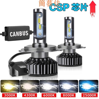 【簡暮佳】保固一年 CSP晶片 切線高亮聚光不刺眼 LED大燈 霧燈 H4 H7 H11 9006 H