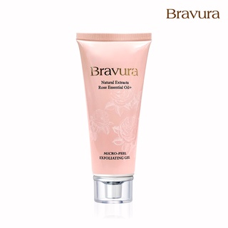 【Bravura 柏薇菈】玫瑰精油去角質凝膠(100ml) ｜玫瑰精油 去角質 天然萃取 保濕 清爽 凝膠