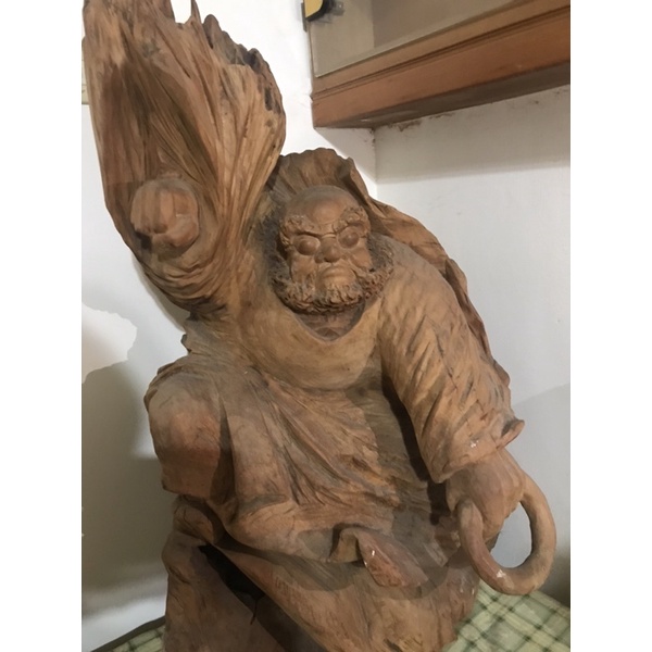 達摩祖師樟木木雕藝品