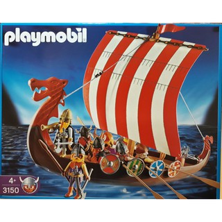 🔮正版開發票【歡樂堡】德國摩比 Playmobil 摩比 2002年款 絕版 維京海盜船 3150 盒裝全新 略盒凹