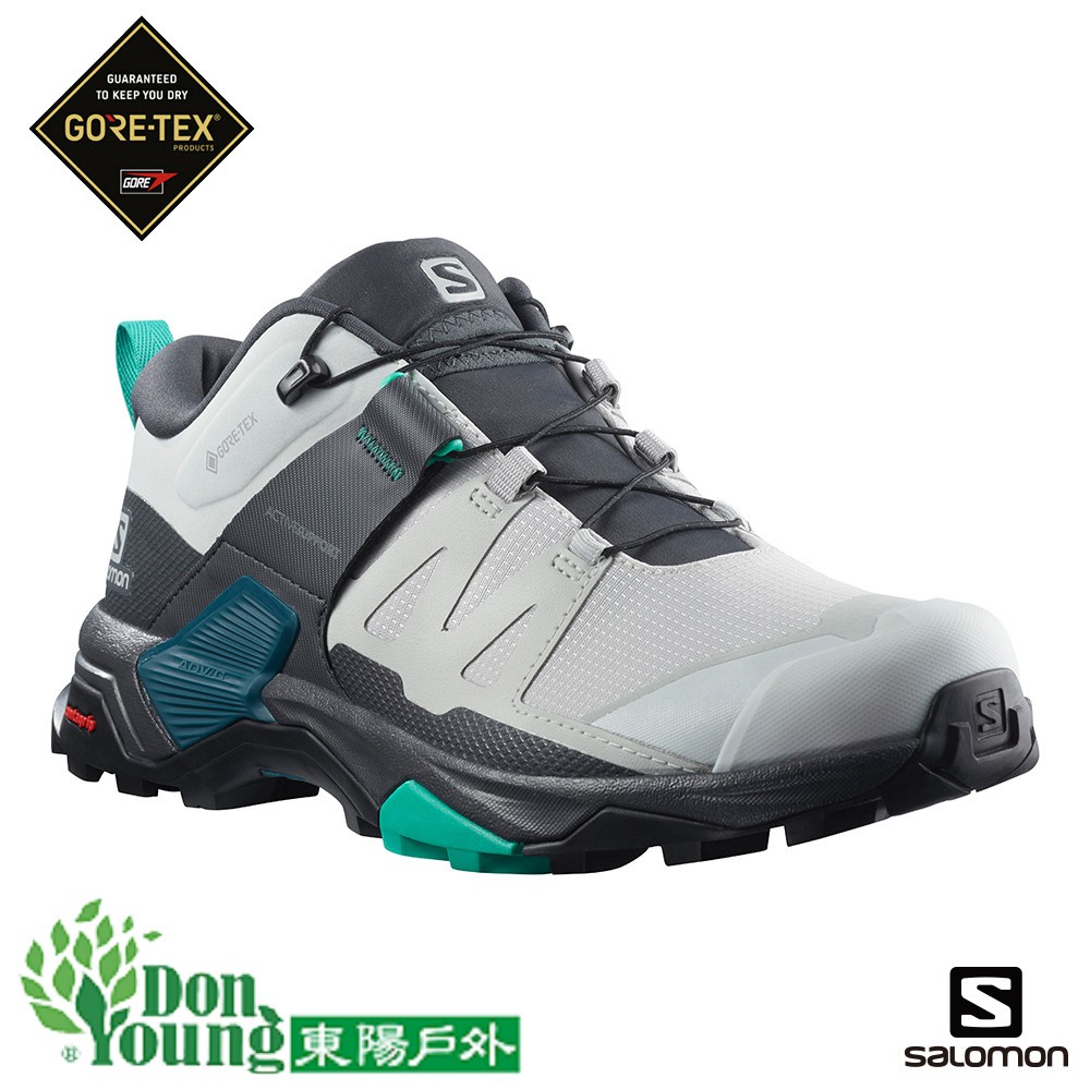 【法國SALOMON】女 X ULTRA 4 GORE-TEX輕量低筒防水登山鞋 L411902