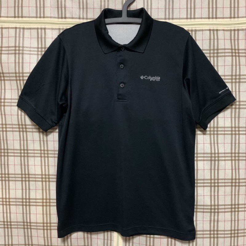 Columbia PFG 黑色Polo衫 男M號