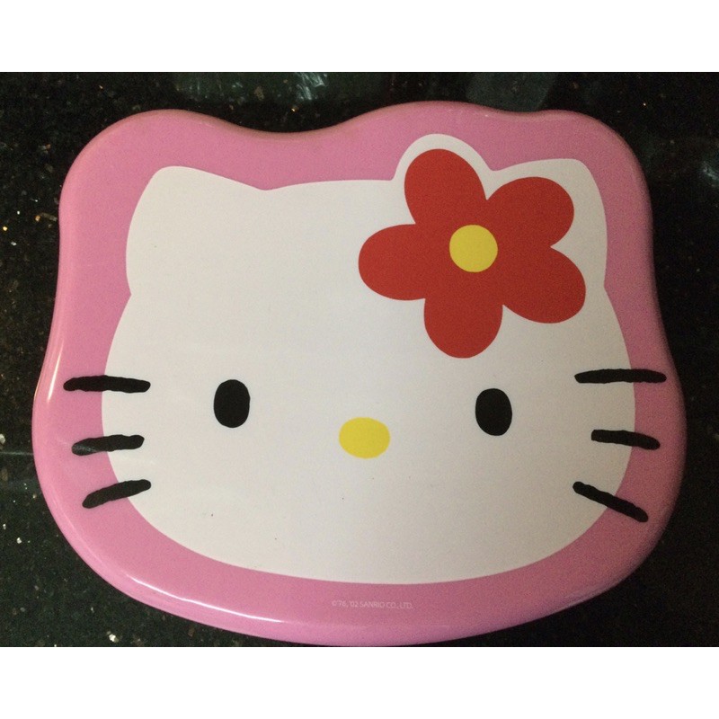 Hello Kitty三麗鷗限台灣區販售，可愛凱蒂貓大頭造型，9成新，4分格置物盒、糖果盒、收納盒