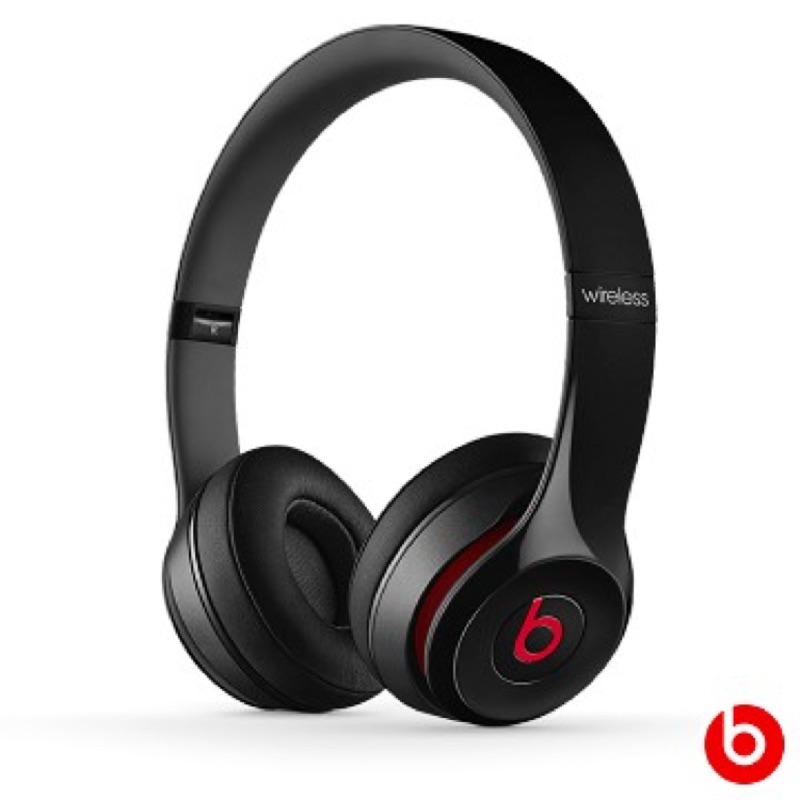 Beats solo 2 wireless 無線藍芽耳罩式耳機-黑（Apple 原廠）