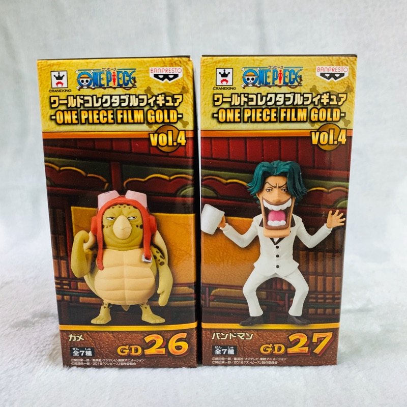 全新 日版 金證 One Piece 海賊王 wcf Gold film vol. 4 GD26 GD27